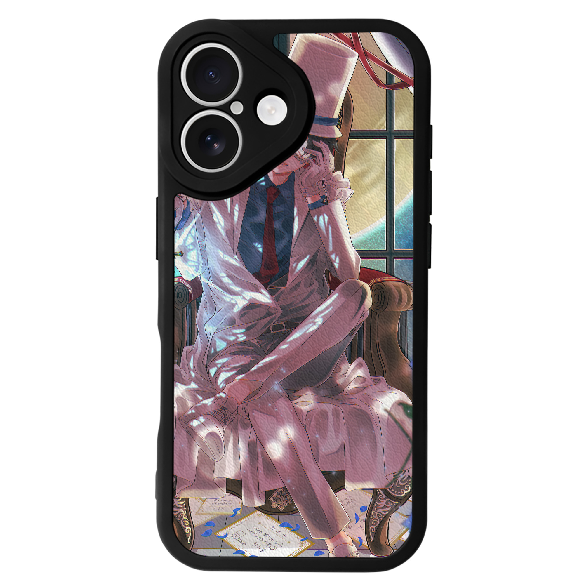 （画像用） 名探偵コナン Detective Conan 【iPhone 16シリーズ対応】シリコンスマホケース（レザー調） 材質：シリコン